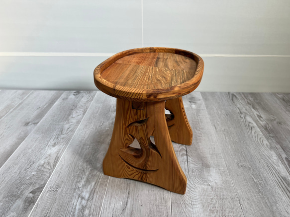 ミニテーブル No.9 | インテリア小物 手作り 木製 本置き 茶色 8枚目の画像