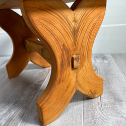 ミニテーブル No.1 | インテリア小物 手作り 木製 本置き 茶色 10枚目の画像