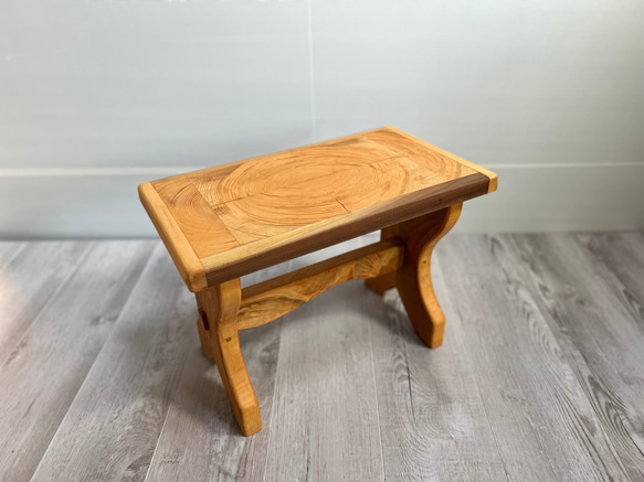 ミニテーブル No.1 | インテリア小物 手作り 木製 本置き 茶色 6枚目の画像