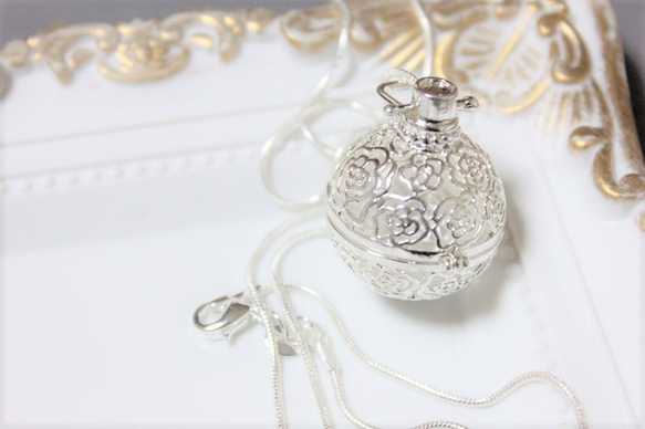 オルゴールボール*魔法の壺*ペンダントシルバー925 ネックレス