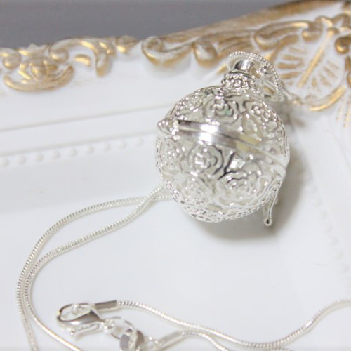 オルゴールボール*魔法の壺*ペンダントシルバー925 ネックレス