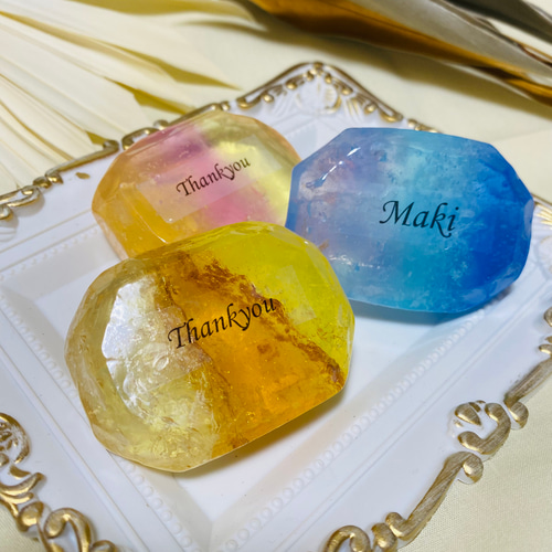席札》《プチギフト》《ノベルティ》宝石石鹸✦‧.｡.:*・:.お好みのお色