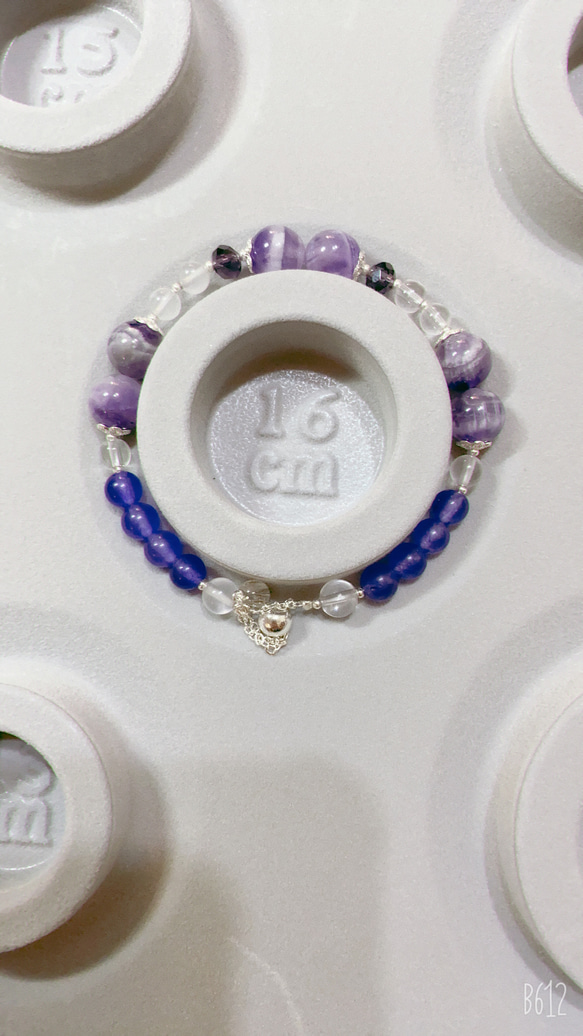 Anna’s 水晶設計～14K包金夢幻紫水晶白水晶紅髮晶（抽拉繩款）～ 第3張的照片
