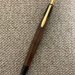 木軸ペン　ウォールナット(?)　ボールペン e31431630fc0fb1c7b9f11f5ff60de