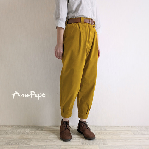 太さも選べる♤ 軽めコーデュロイ綿100% マスタード 芥子 からし色