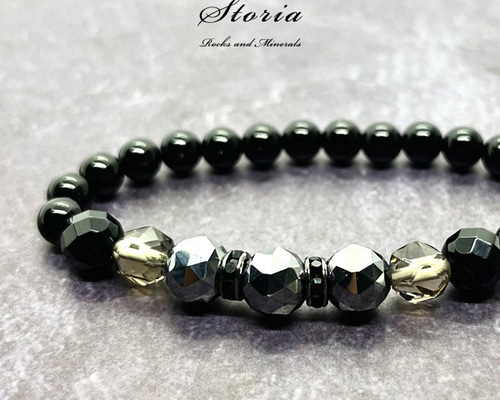 【テラヘルツ鉱石】大玉テラヘルツ 14mm ブレス ¥12,800 テラヘルツ鉱石】大玉テラヘルツ 14mm ブレス ¥12,800