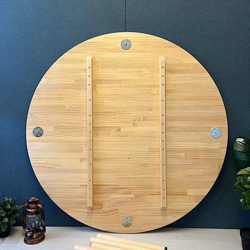 送料無料】 ローテーブル 丸形 120cm パイン ナチュラル