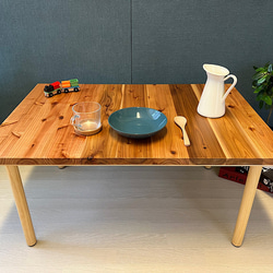 天然木 無垢ダイニングテーブル 100×60cm 国産杉 作業テーブル 勉強机