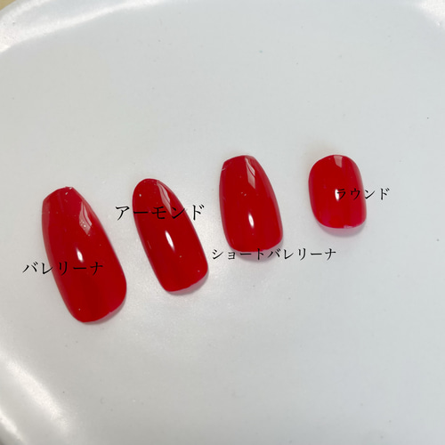ネイルチップ ニュアンス卒業式成人式 前撮り 振袖 袴 着物 和柄 淡色 赤 109 ネイルチップ 振袖ネイル 和装ネイル 前撮りネイル 赤ネイル