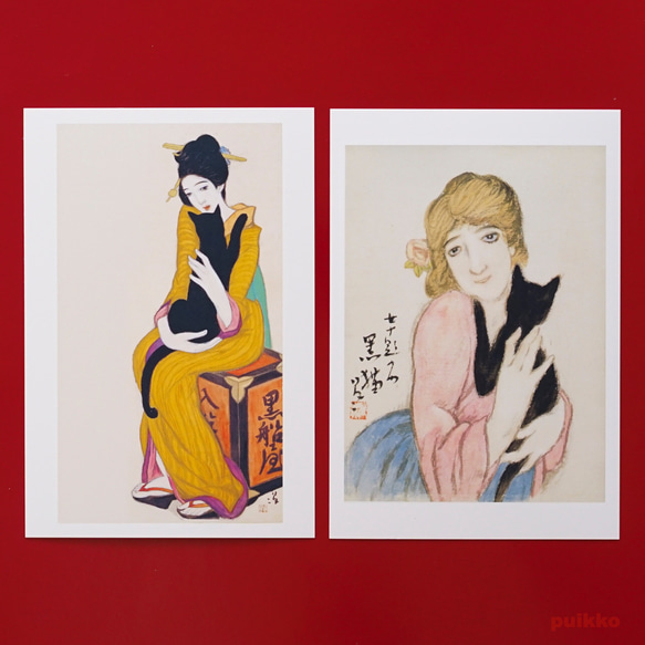 明信片 Yumeji Takehisa（5 件套） 第2張的照片