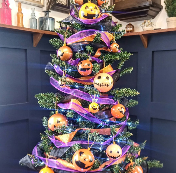 ハロウィンツリー 全部セット！(LEDライト付) その他インテリア