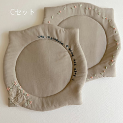 刺繍キルトコースター【4種類】 4枚目の画像
