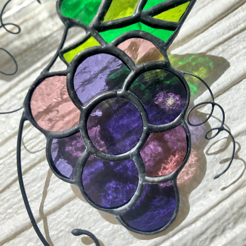 ステンドグラス　ペアのおうち　LEDキャンドル紫 ステンドグラス ペアのおうち LEDキャンドル紫 ステンドグラス ペアの