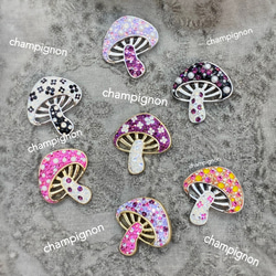 あなたを守る　お守りキノコ ブローチ 2枚目の画像