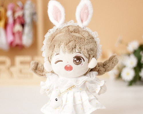 20cm人型ぬいぐるみ着せ替えワンピース　2着 3d51a9f84354d089a7dbd75340a7bf