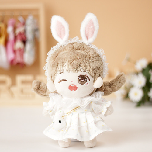 キャラクタードール用 着せ替え服 20cmドール用 コスチュームヘア