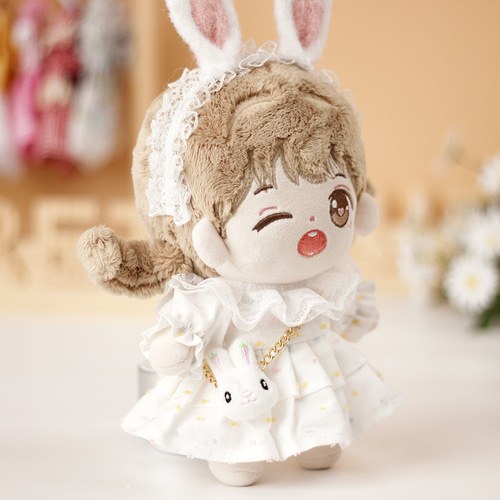 キャラクタードール用 着せ替え服 20cmドール用 コスチュームヘア