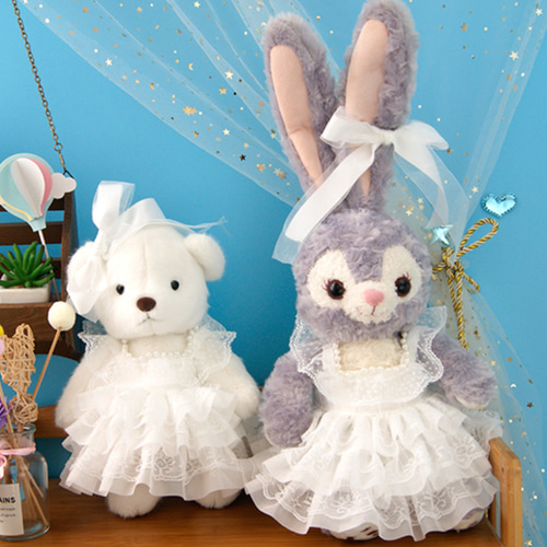 おもちゃ ぬいぐるみ用 着せ替え かわいいレスウエディング