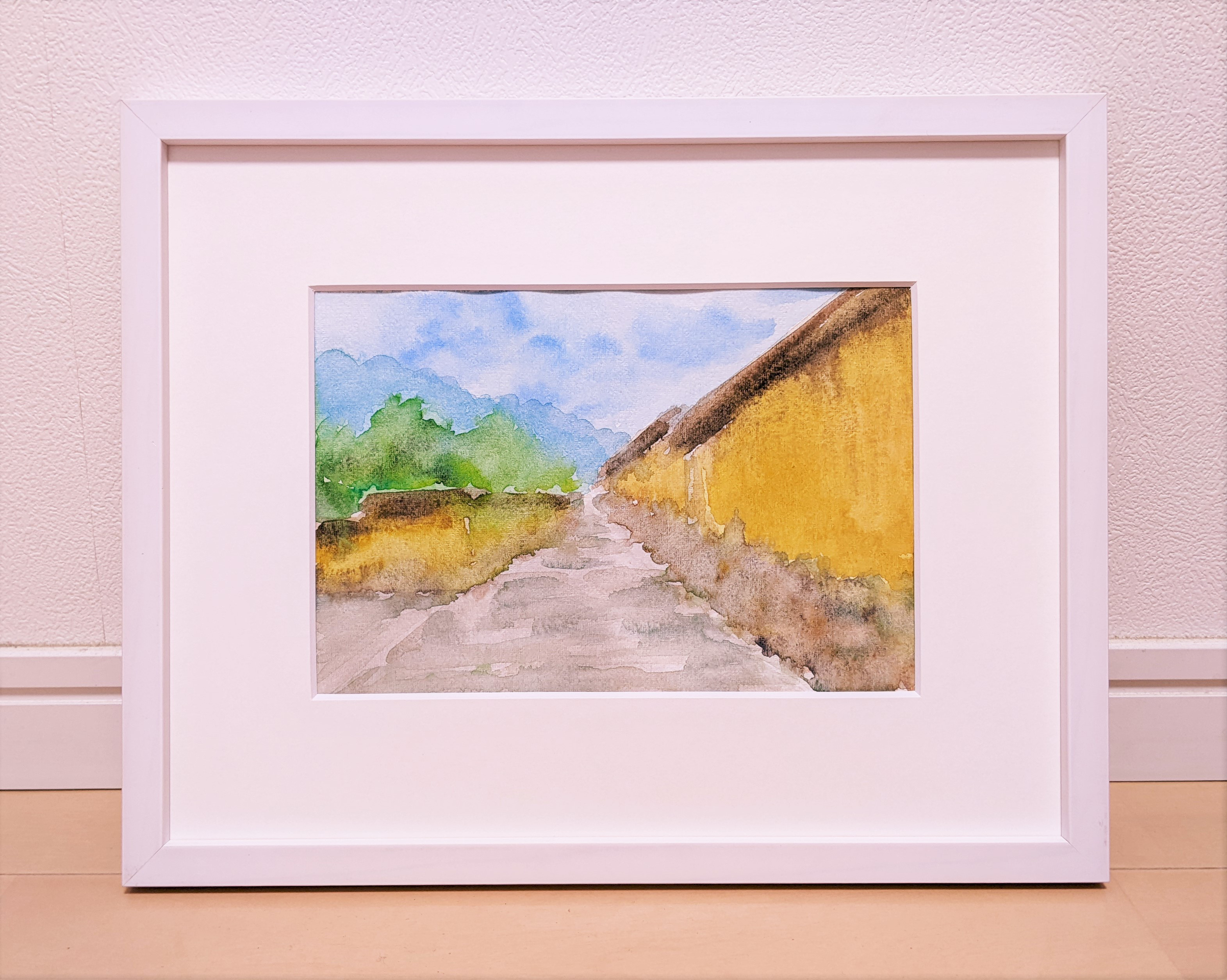 初夏の散策路 A*e様 水彩画　F10号　生原画