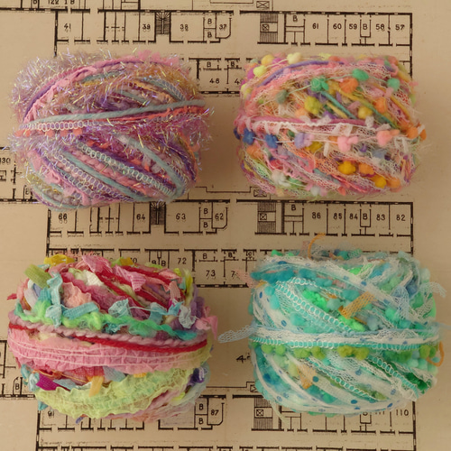 20g×4玉/引き揃え糸セット1 毛糸 ALNQLN 通販｜Creema(クリーマ)