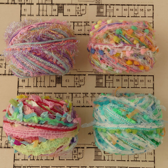 ○○ まじめ編 玉巻き器と 糸玉を繰り返し作り直して 中心から糸