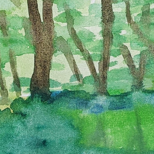 kanonさま専用（原画）幸せの羽音【SMサイズ／水彩画／#2363】 林中の水鏡 水彩画原画（SM） 絵画 yko 通販 14730308｜Creema