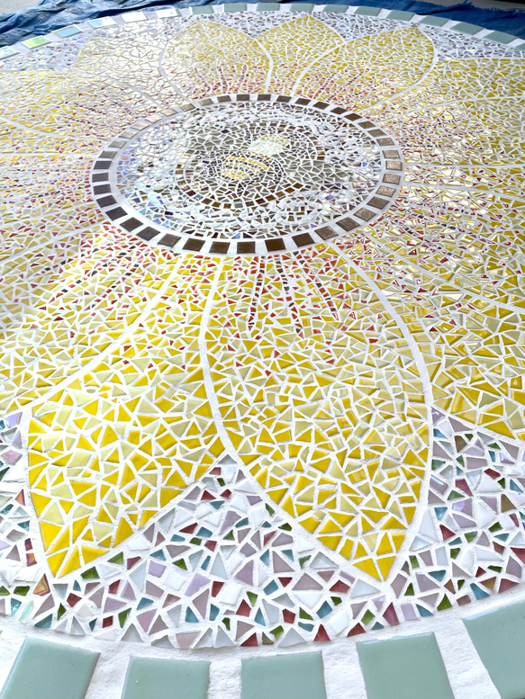 サークルストーン　ガーデンサークル　コンクリート　埋め込み　エントランス　ガーデン　タイル　サークル　レンガ 