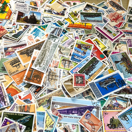 海外切手コレクション　25 Trains 汽車25 海外切手コレクション 25 Trains 汽車25 海外切手コレクション25