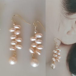 希少 フィリップフェランディス ピアス 4つ葉のクローバー 花 パール ゴールド ピアス 四葉クローバー CZダイヤモンド シルバー925 フラワー お花