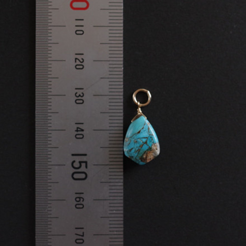 14KGF ブルーコッパーターコイズのチャーム 14KGF ブルーコッパーターコイズのチャーム - メルカリ