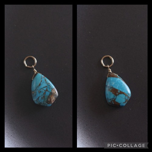 14KGF ブルーコッパーターコイズのチャーム