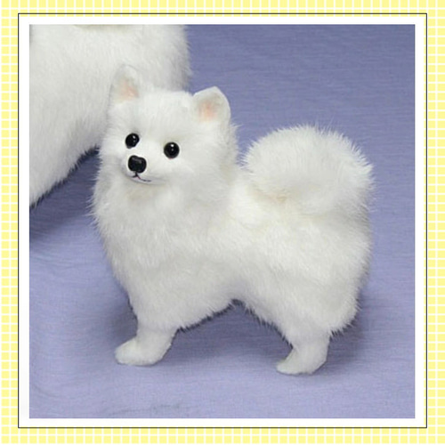 小池ユニバース 羊毛フェルト　サモエド　スピッツ ジャパニーズスピッツ・愛犬ギフトにも リアルフアーのぬぃぐめみ 羊毛
