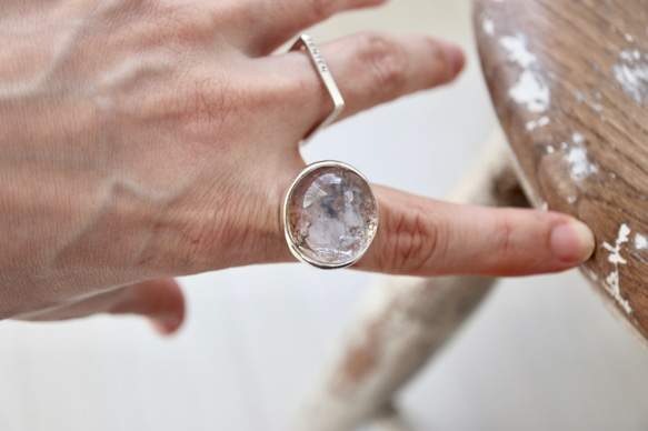 [botanical artのdendric quartz] ring 6枚目の画像