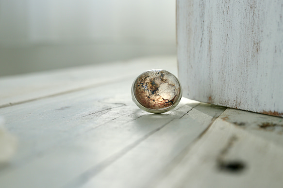 [botanical artのdendric quartz] ring 2枚目の画像