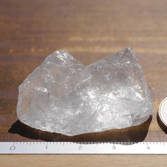 天然石ロッククリスタル約25g約44mm(ブラジル産)水晶ラフロック穴なし原石クリスタル鉱物[bq-221001-01] 8枚目の画像