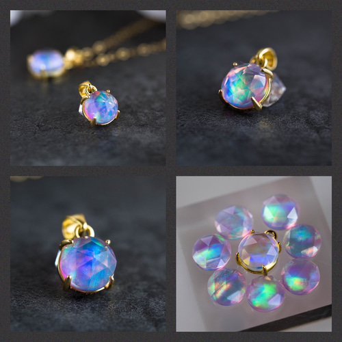 ❤❤水琴さま専用〚石の精霊〛　絵画石（ボルダーオパール）✨✨ 特集掲載♡宝石質レインボーオパール幸運の石《瀬織津姫》10月