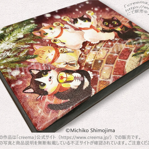 インテリア絵画・アートパネル/ イラスト：下島みちこ/クリスマス