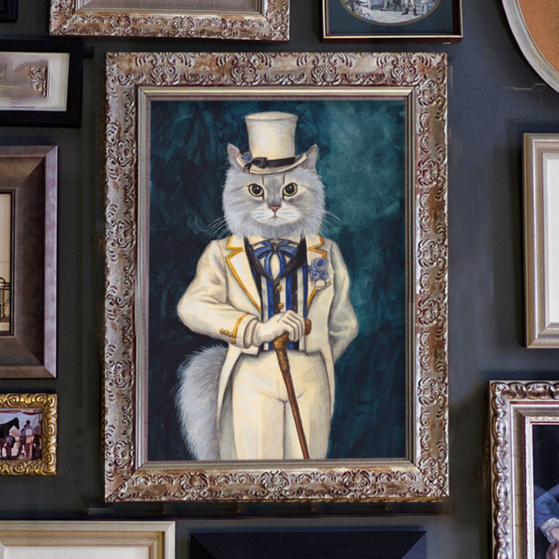 うちの子の肖像画＊手描きイラストオーダー＊ペット似顔絵＊洋服＊猫＊犬