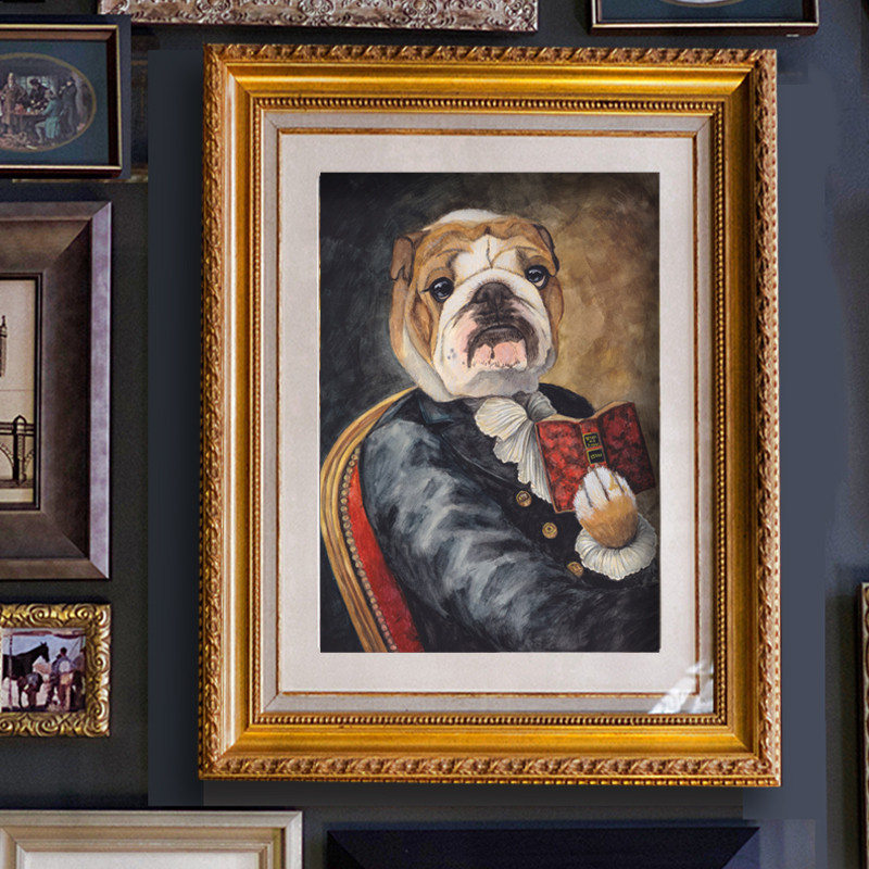 うちの子の肖像画＊手描きイラストオーダー＊ペット似顔絵＊洋服＊猫＊犬