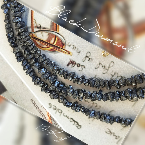 14Kgf 【ブラック ダイヤモンド ラフ 原石 ネックレス】 誕生石 14Kgf 【ブラック ダイヤモンド ラフ 原石 ネックレス】 誕生石