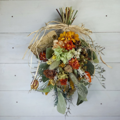 sold out～ 秋のhappyスワッグ✿ドライフラワー ドライフラワー Smiley  