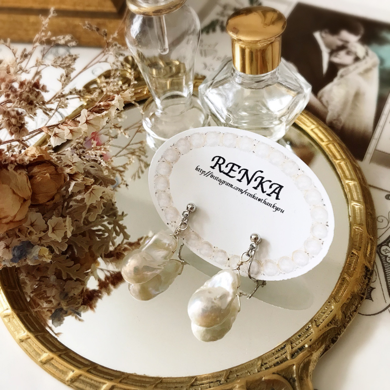 ぷっくり淡水パールの1粒イヤリング【上品･ウェディング･セレモニー･シンプル･入学･卒業式】{RPS-79er｝