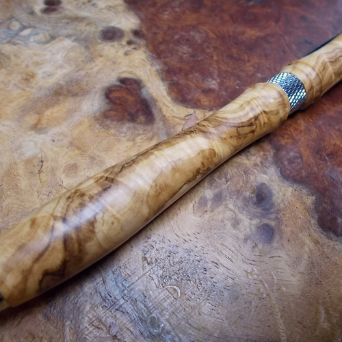 オリーブ瘤杢のジュースアップ ボールペン（G2規格使用可能）手作り一