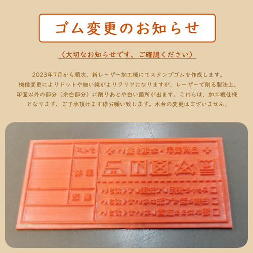 英語 ショップ スタンプ 】ミニマム＆シンプルなライン入り 3列フレ 