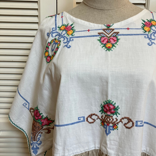 アンティーク調ヴィンテージ クロスステッチ 刺繍 かわいい