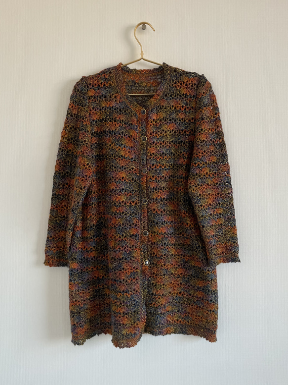 和装コート 可愛いドット模様 洋服生地からプロお仕立て 裏付 一点物 