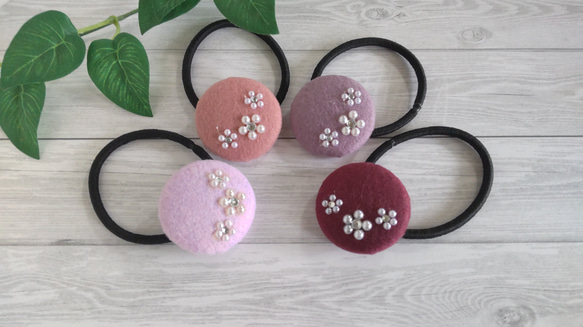 大人可愛いくるみボタンのヘアゴム ヘアゴム ラピスラズリ 通販