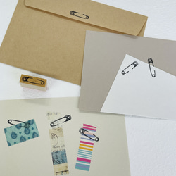 リアルな安全ピンスタンプ 2枚目の画像