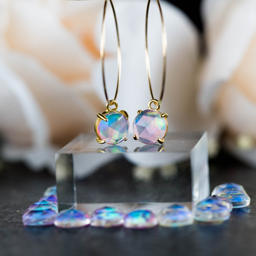 宝石質レインボーオパール 幸運の石《瀬織津姫》10月誕生石☆ローズ