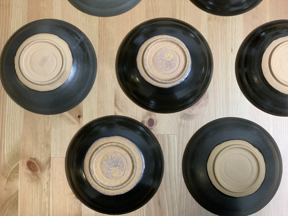 【京焼・清水焼】京都　水野春陽窯　土物　焦げ茶　取り皿　シンプル 10枚目の画像